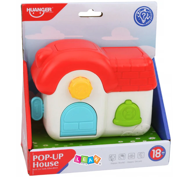 Juguete Didáctico Pop-Up Casa de Animales - Centro de Actividades para Bebés 1