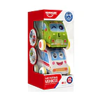 Set de 2 Autos de Peluche para Bebés - Vehículos de Tela Blandos y Seguros 1