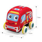 Set de 2 Autos de Peluche para Bebés - Vehículos de Tela Blandos y Seguros 3