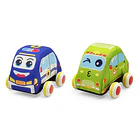 Set de 4 Autos de Peluche para Bebés - Vehículos de Tela Blandos y Seguros 6