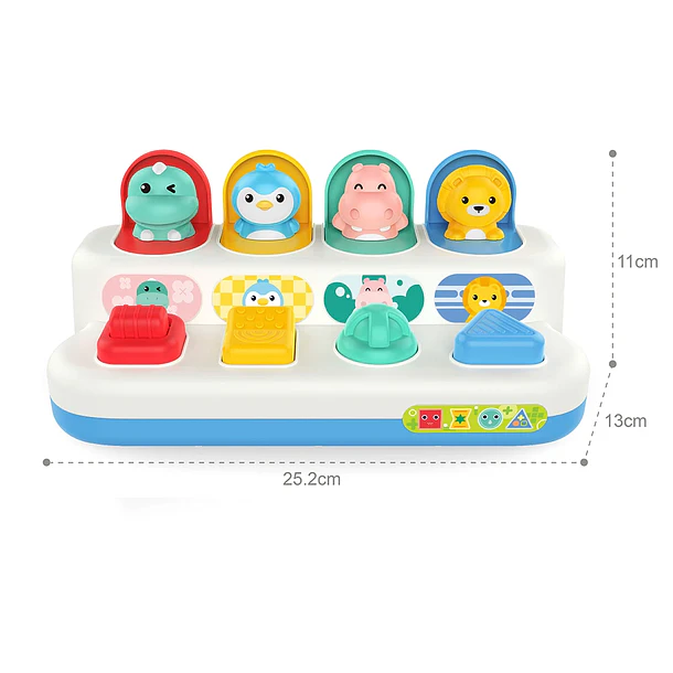 Juguete Interactivo Pop-Up de Animales - Centro de Aprendizaje Sensorial y Lógica 4