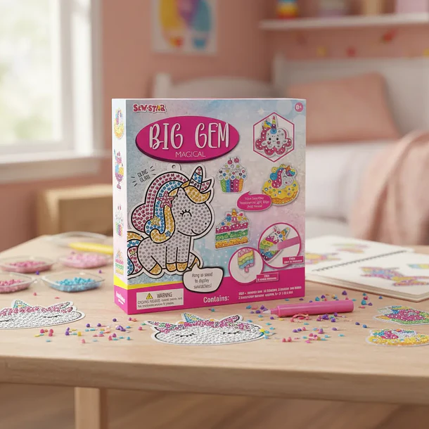 Set de Arte con Diamantes  – Más de 1.000 Diamantes, 12 Stickers y Accesorios para Niñas desde 8 Años 3