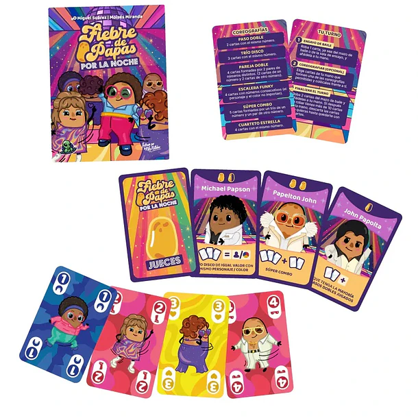 Fiebre de Papas por la Noche – Juego de Cartas Chileno | 2 a 4 Jugadores | +8 Años