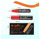  Marcadores de Pintura Acrílica Jumbo – Punta 15mm, Tinta Permanente e Impermeable para Múltiples Superficies 4