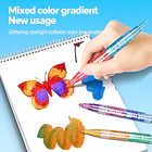 Set 8 Marcadores de Gel con Glitter Neón Doble Punta 2