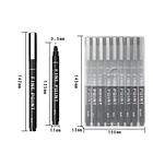 Set de 9 Tiralíneas Negros con 9 Graduaciones de Precisión (0.05 a 0.8 mm + Brush) 6