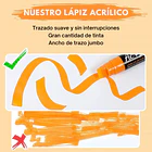  Marcadores de Pintura Acrílica Jumbo – Punta 15mm 8