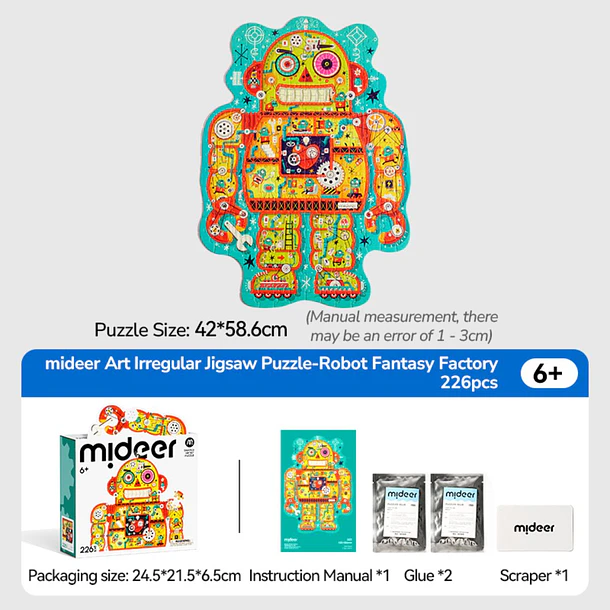Puzzle Fábrica de Robots | Mideer | 226 piezas 5