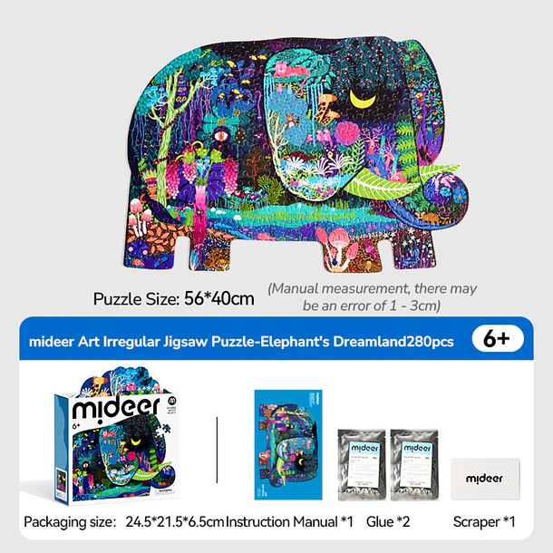 Puzzle El Sueño del Elefante- Mideer - Rompecabezas 6