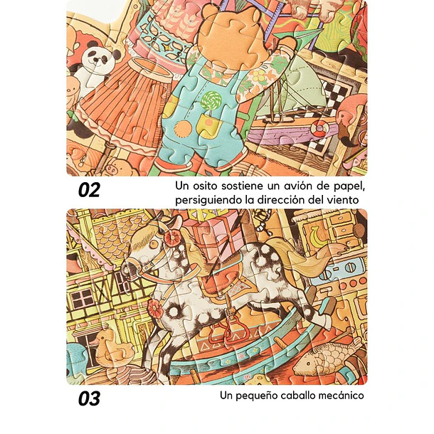 Puzzle Artístico con Forma de Osito | Mideer | 246 piezas  3