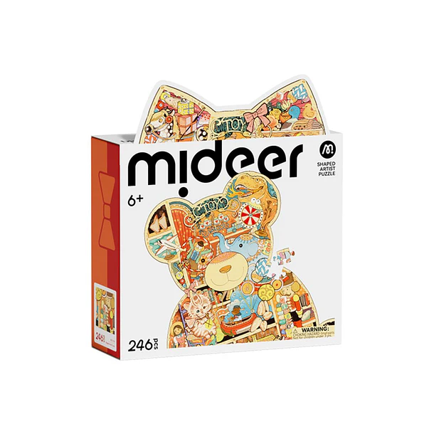 Puzzle Artístico con Forma de Osito | Mideer | 246 piezas  1