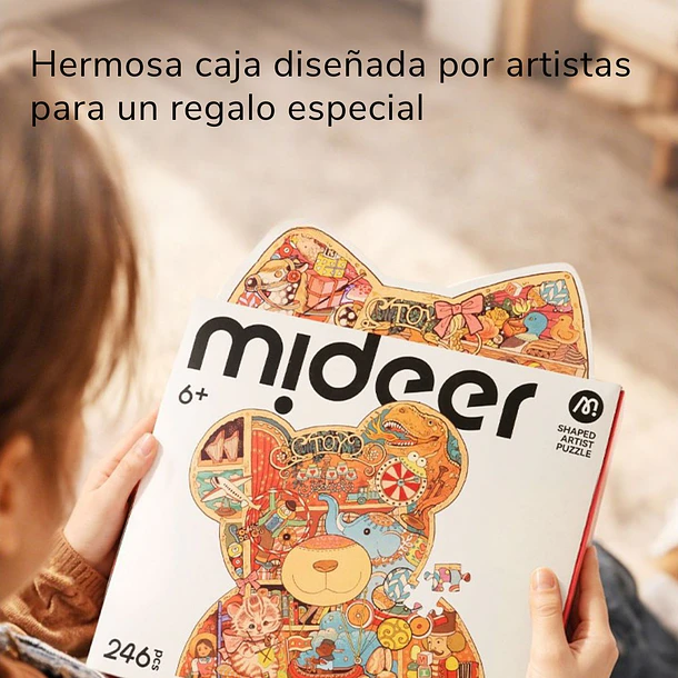 Puzzle Artístico con Forma de Osito | Mideer | 246 piezas  5