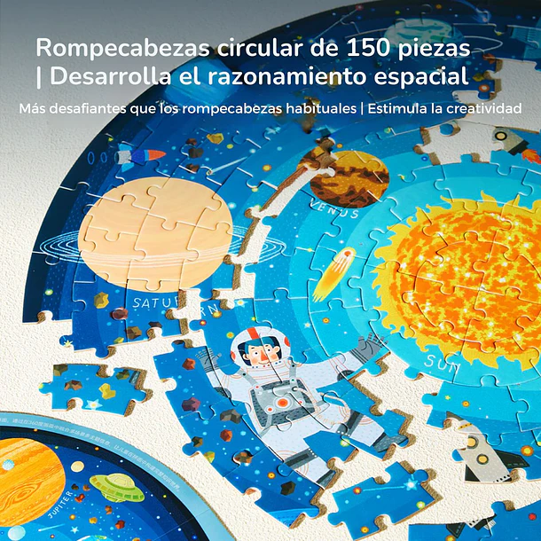Puzzle Circular Viajando Por El Espacio 5