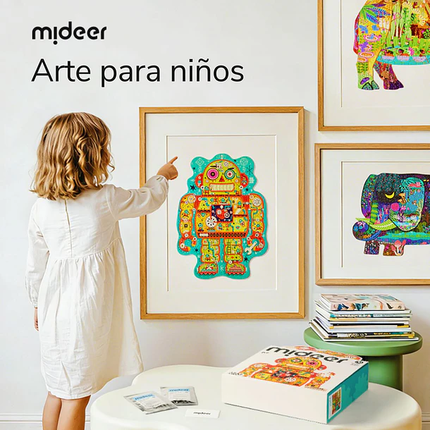 Puzzle Irregular Fábrica de Robots - 226 Piezas - Mideer