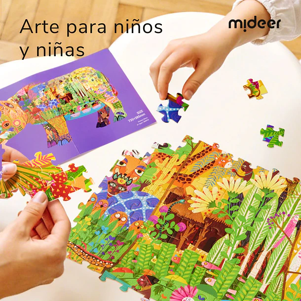 Puzzle Rinoceronte de Ensueño | Mideer | 280 piezas 4