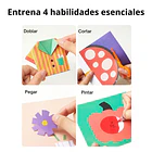Set Manualidades Preescolar 4 en 1 Mideer - Cortar, Doblar, Pegar y Pintar 2