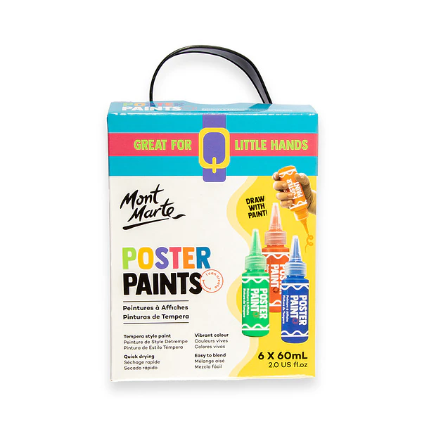Set 6 Témperas 60ml Con Aplicador Mont Marte 1