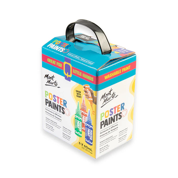 Set 6 Témperas 60ml Con Aplicador Mont Marte 3