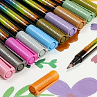 Marcadores Acrílicos Metálicos 12 colores 2