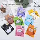 Pack 240 Notas Adhesivas De Gatitos Kawaii En 8 Colores Varios 2