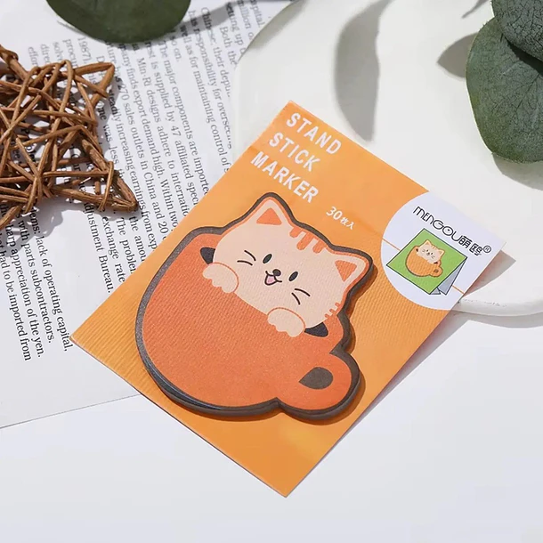 Pack 240 Notas Adhesivas De Gatitos Kawaii En 8 Colores Varios 4