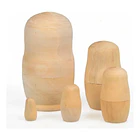 Muñecas Rusas Matryoshka De Madera Para Pintar 5 Piezas 11cm 1