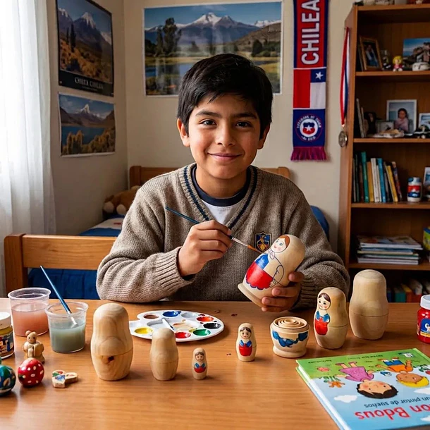 Muñecas Rusas Matryoshka De Madera Para Pintar 5 Piezas 11cm 2