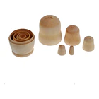 Muñecas Rusas Matryoshka De Madera Para Pintar 5 Piezas 11cm 4