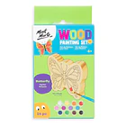 Kit De Pintura Sobre Madera Mont Marte Mariposa 14 Piezas 1