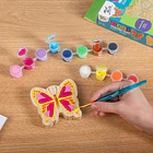 Kit De Pintura Sobre Madera Mont Marte Mariposa 14 Piezas 5