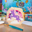 Kit De Pintura Sobre Madera Mont Marte Unicornio 14 Piezas 5