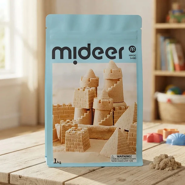 Arena Mágica Mideer 1 Kg - Juego Sensorial Para Niños 6