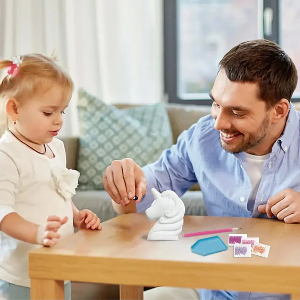 Squishy Unicornio Para Pintar Con Diamantes Sew Star +6 Años 3