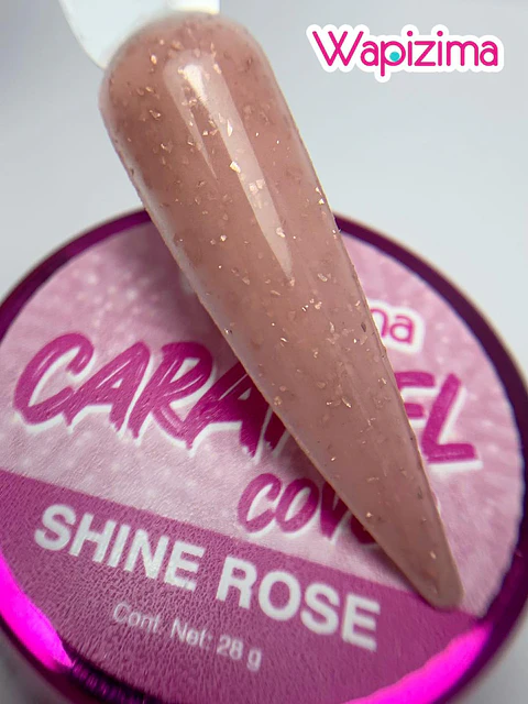 WAPIZIMA COVER CARAMEL  SHINE ROSE 28 GRS