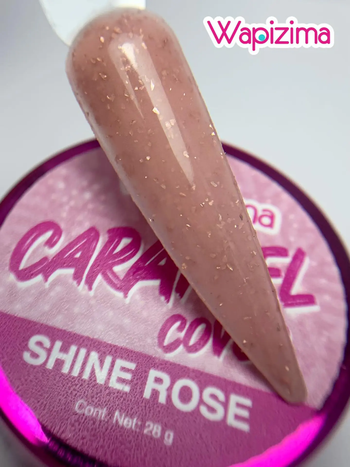 WAPIZIMA COVER CARAMEL  SHINE ROSE 28 GRS 1