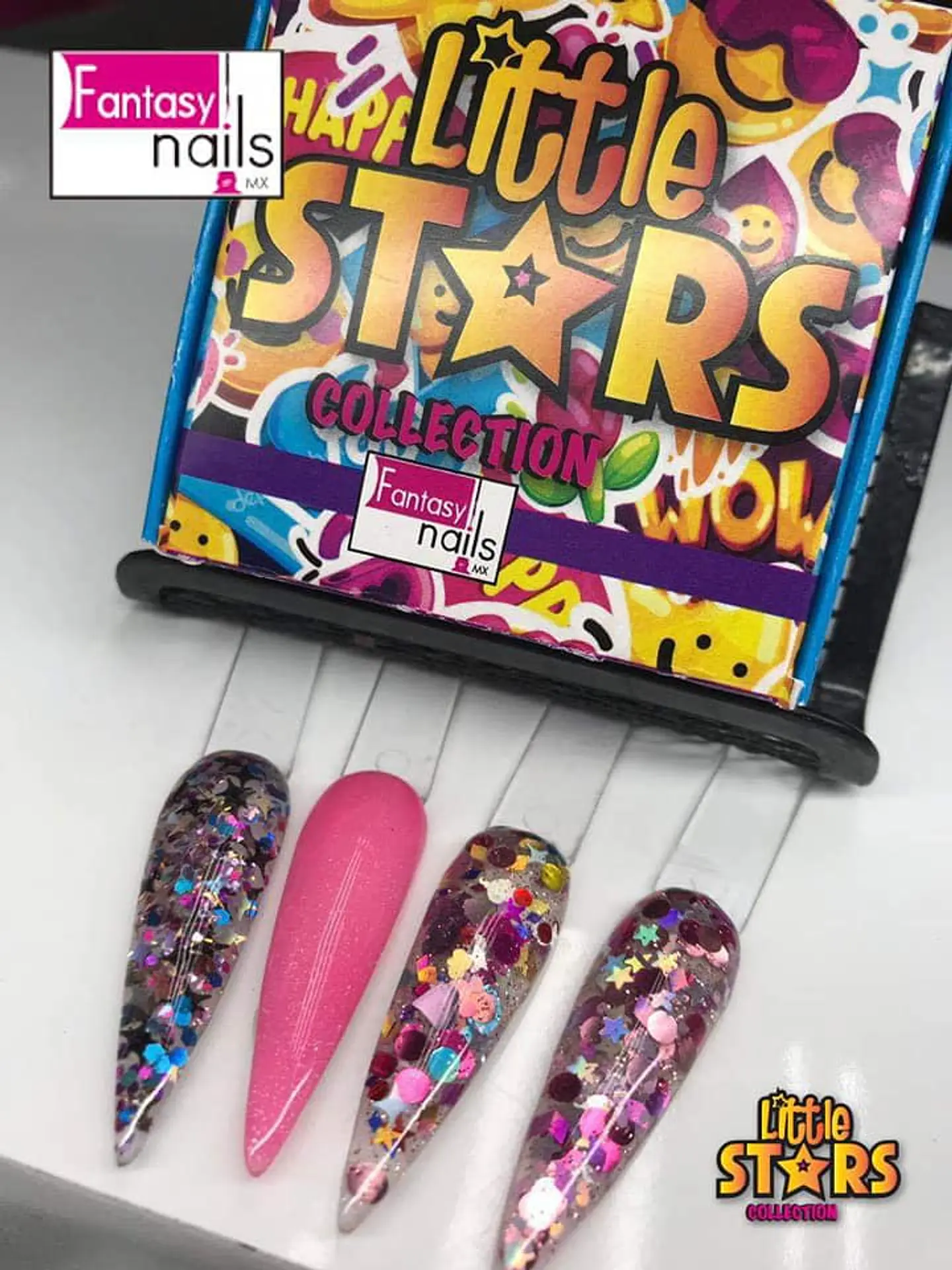 Coleccion de Acrlicos 4 Colores Little Stars 1