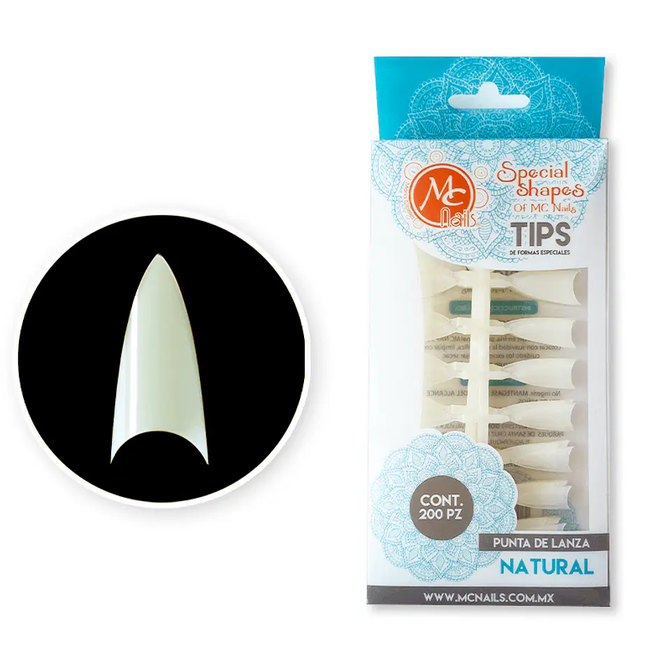 MC TIPS ALMENDRA 100 PIEZAS NATURAL 1