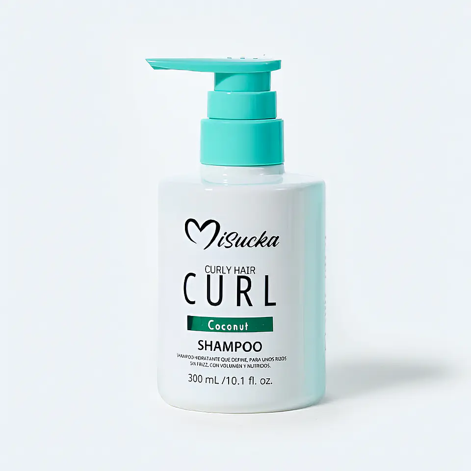 MISUCKA  Shampoo Curly Coconut Para Cabello Rizado  300 ml 1