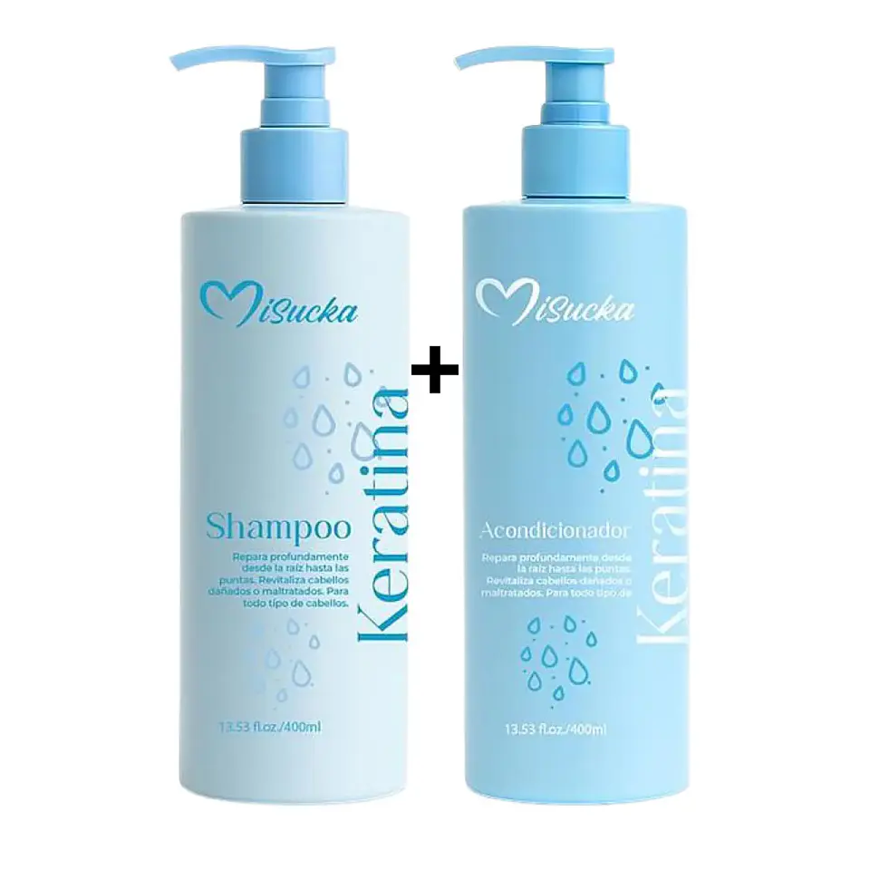 MISUCKA  KERATINA PACK SHAMPOO + ACONDICIONADOR 1