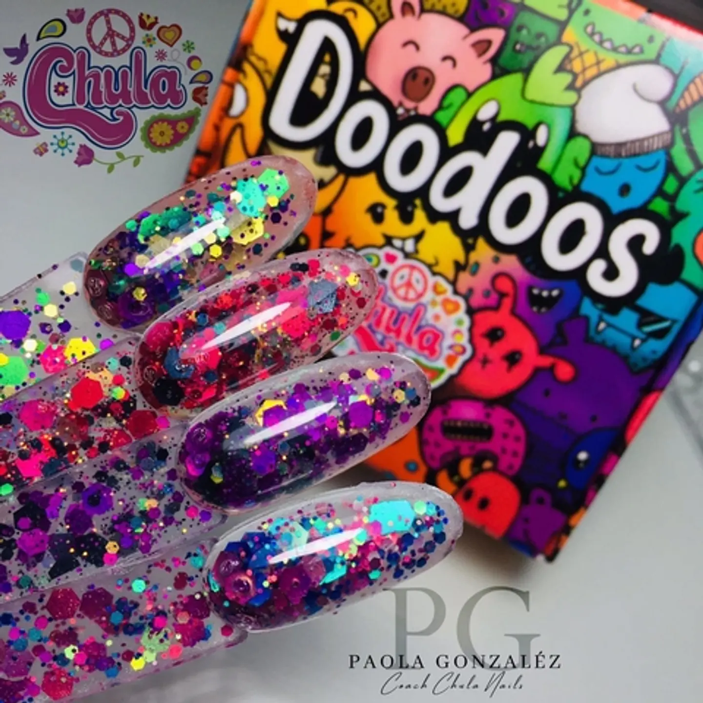 Colección de Acrílicos 4 colores  Doodoos 1