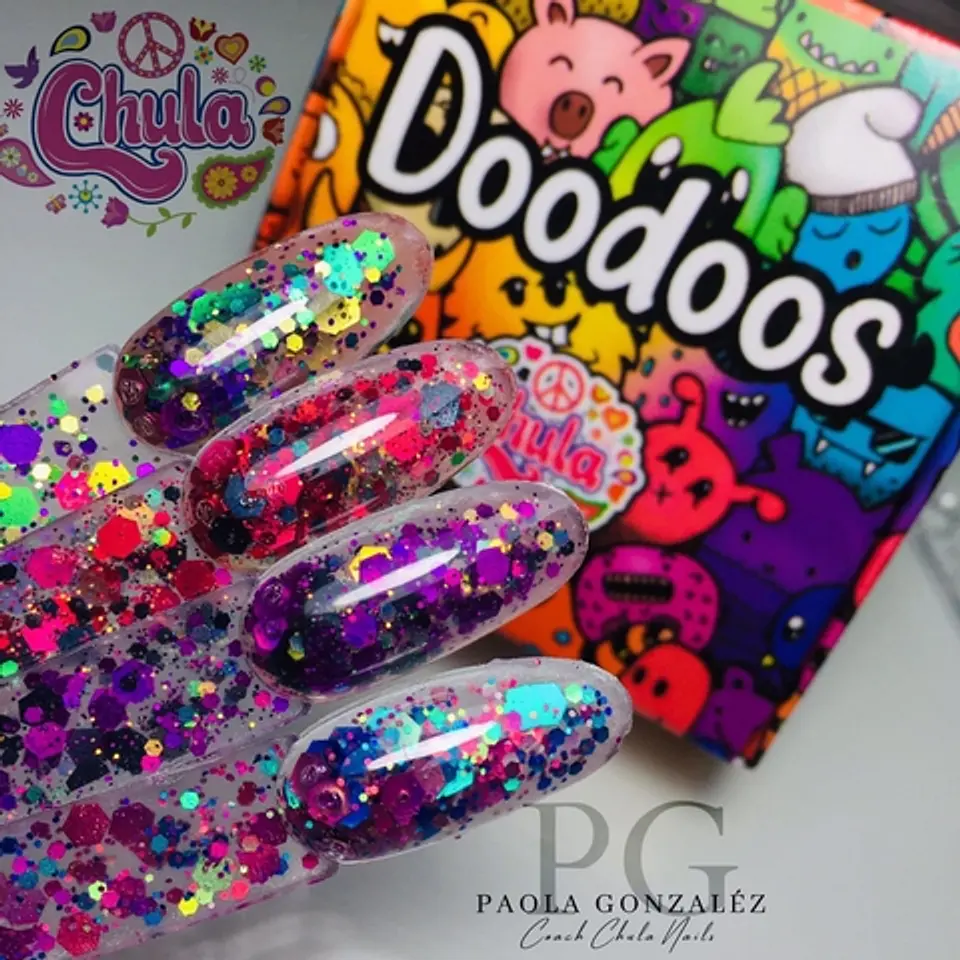 Colección de Acrílicos 4 colores  Doodoos 1