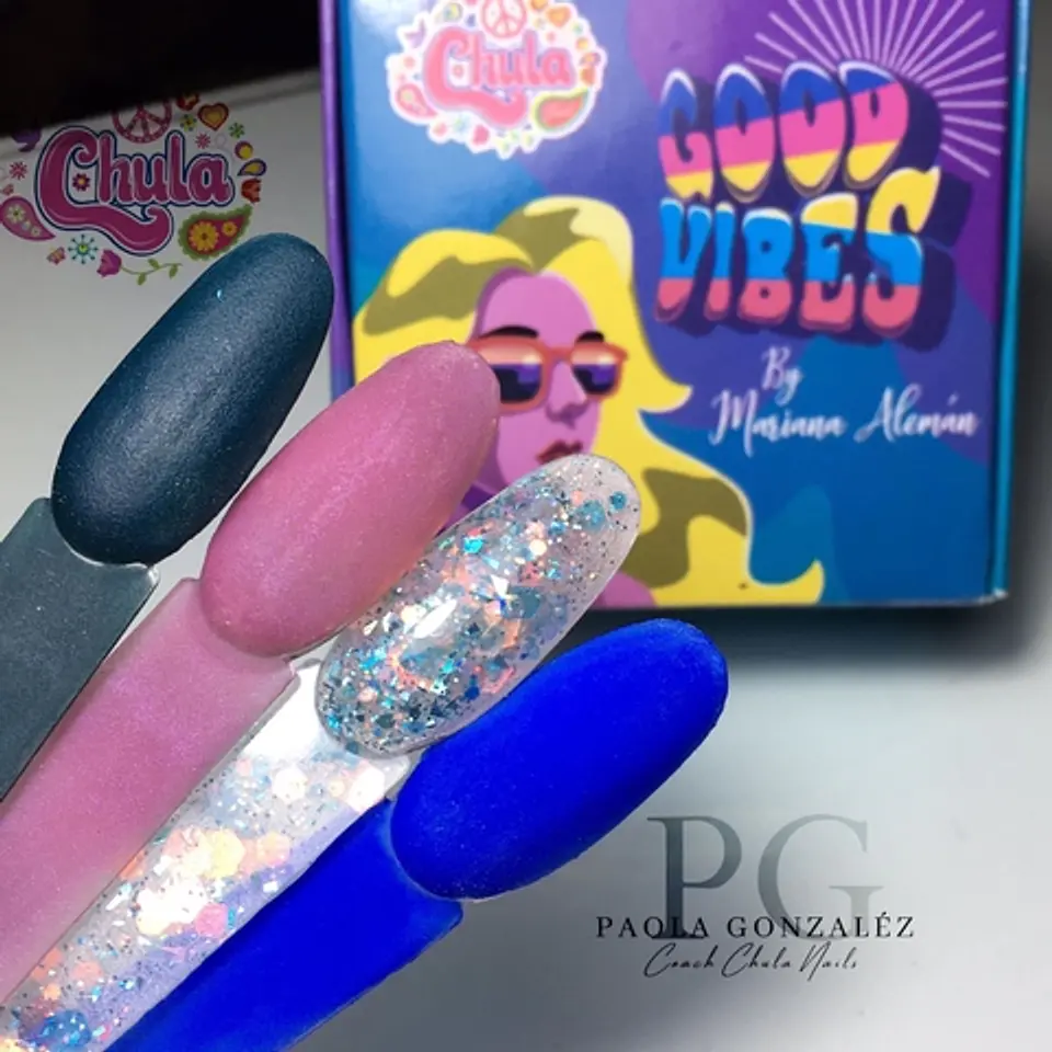 Colección de Acrílicos 4 colores  Good Vibes 1