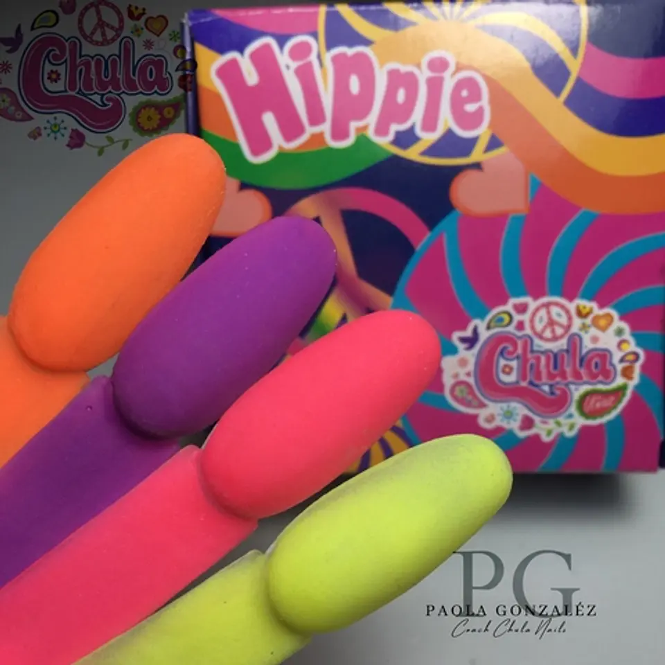 Colección de Acrílicos 4 colores Hippie 1