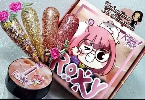 Colección de Acrílicos 4 colores Roxy  de Rebel pink