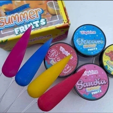Colección de Acrílicos 4 colores Summer Fruits