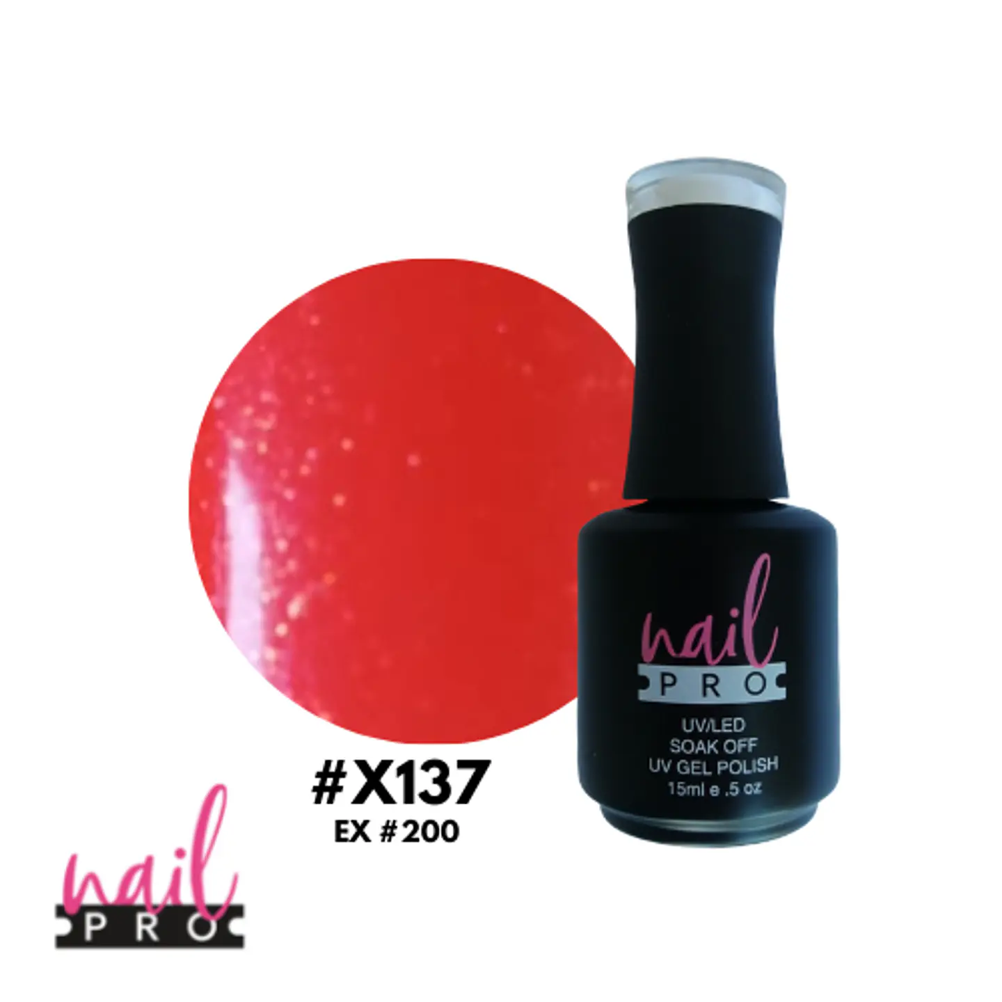 X137 ROJO ANARANJADO GLITTER DORADO 1
