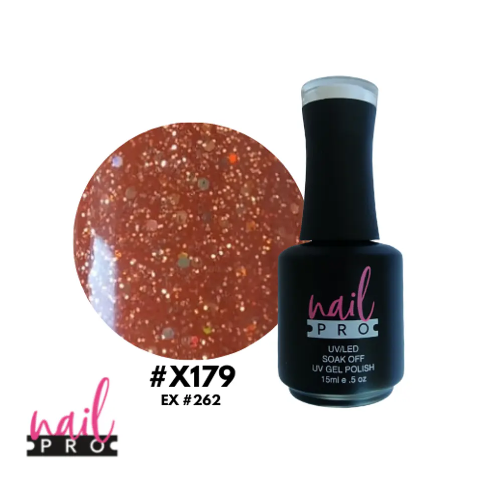 X179 CAFE ANARANJADO CON GLITTER 1