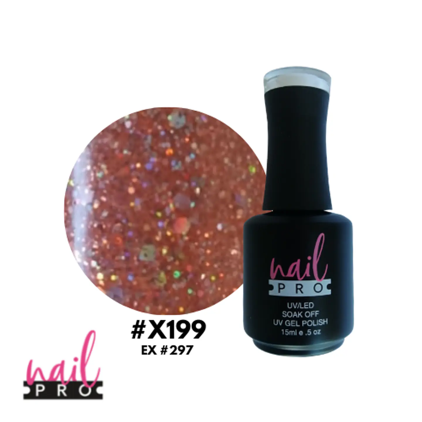X199 ROSADO CON GLITTER HOLO 1