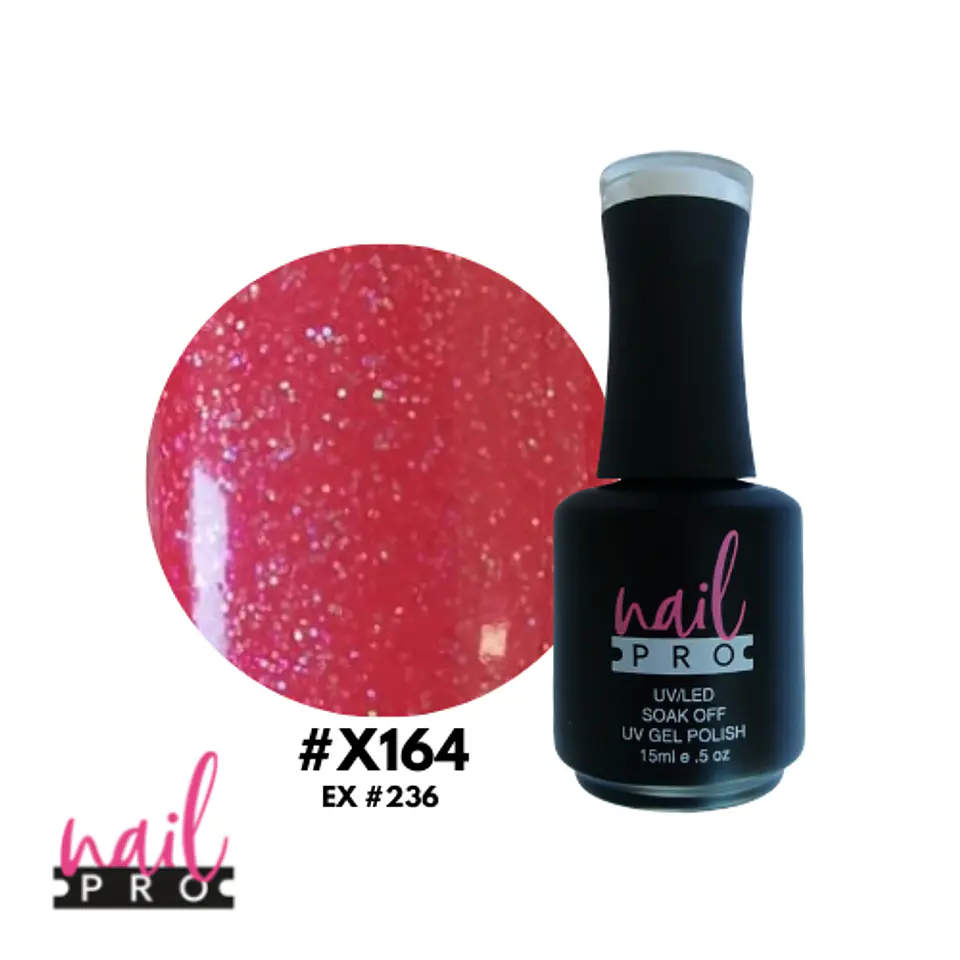 X164 ROJO CON GLITTER 1