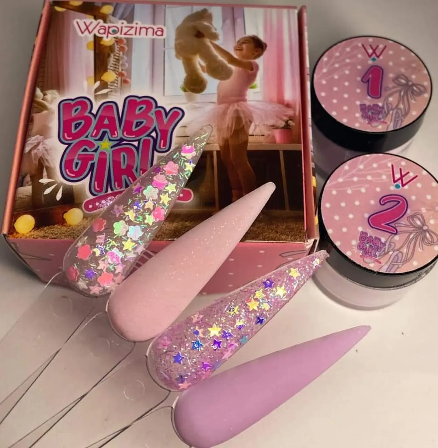Colección de Acrílicos 4 colores Baby Girl 1